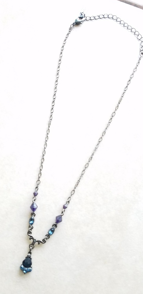 Blue stone necklace